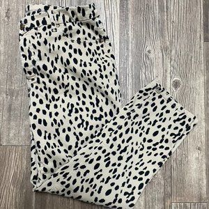 Chicos Black Spotted So Slimming Girlfriend Ankle Pant